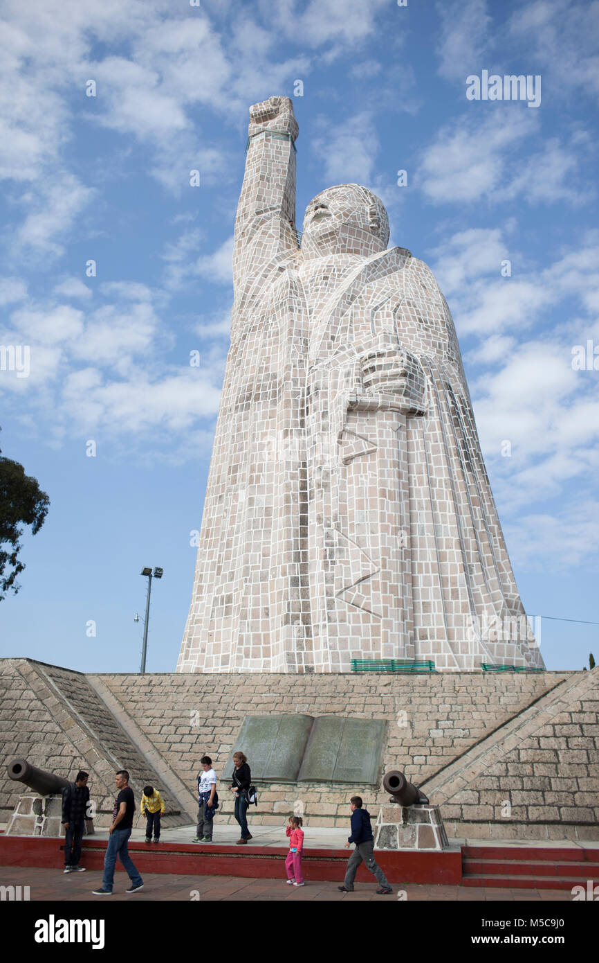 A Statue Of Jose Maria Morelos On Top Of Janitzio Island During Dia De 