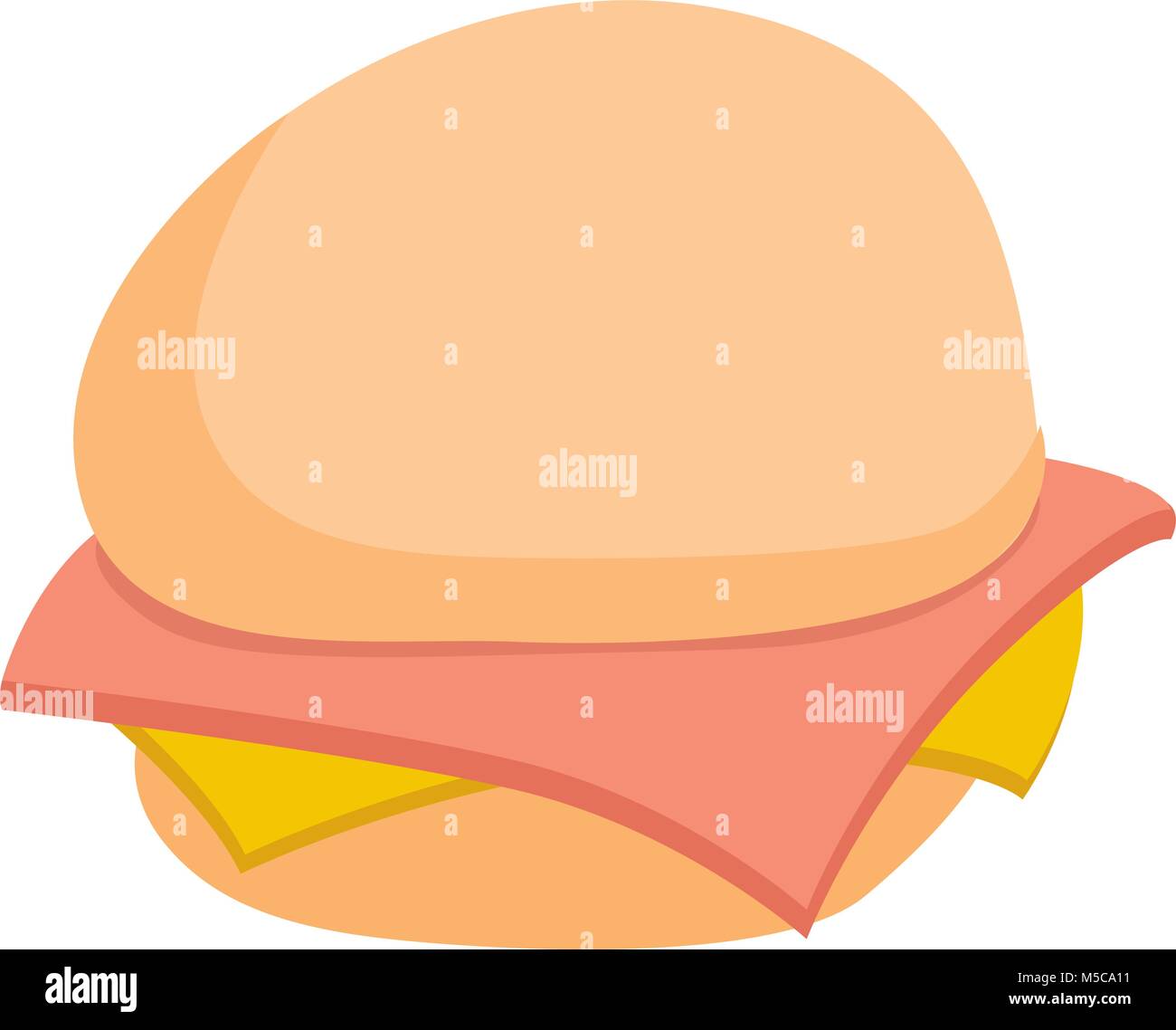 Cartoon illustration of ham and cheese sandwich Stock Vector Image