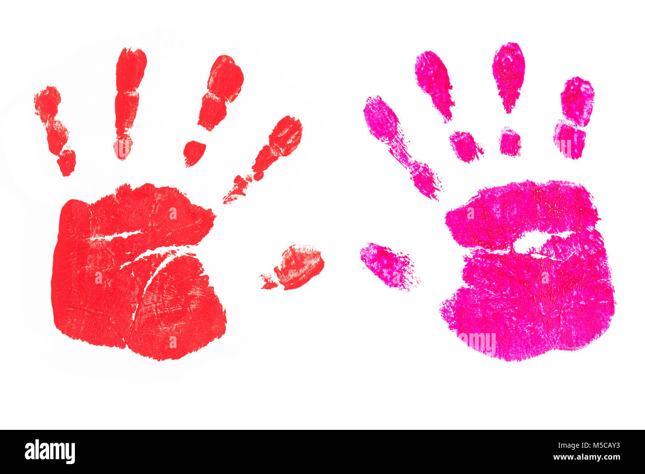 colourful handprints