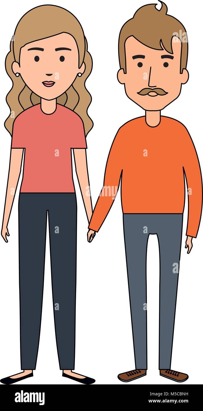 cute mother and father couple characters Stock Vector Image & Art - Alamy