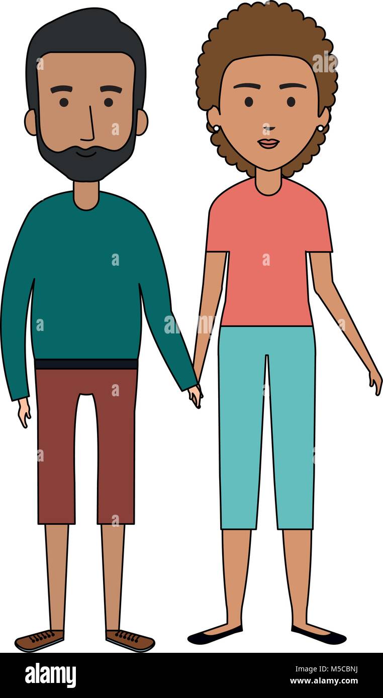 cute mother and father couple characters Stock Vector Image & Art - Alamy