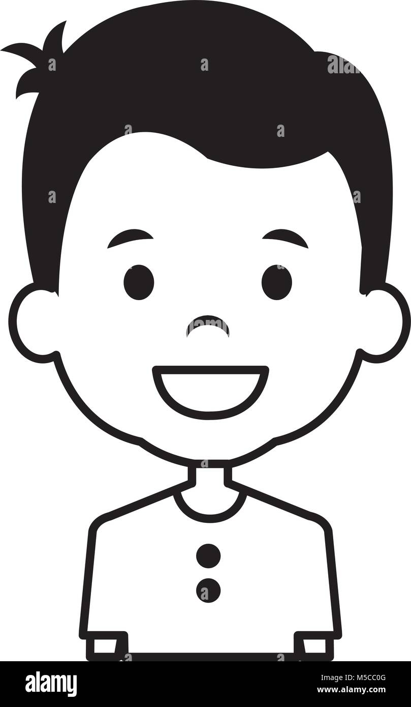 cute and little boy Stock Vector Image & Art - Alamy