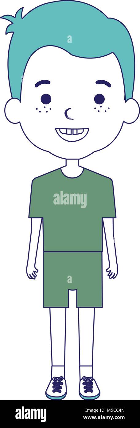 cute and little boy Stock Vector Image & Art - Alamy
