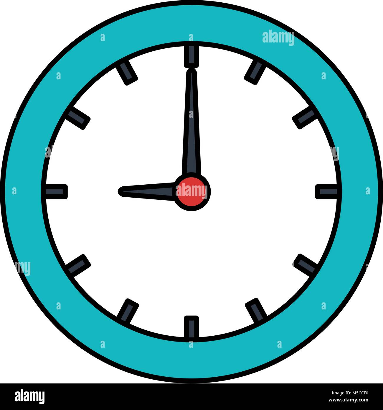 time clock isolated icon Stock Vector Image & Art - Alamy