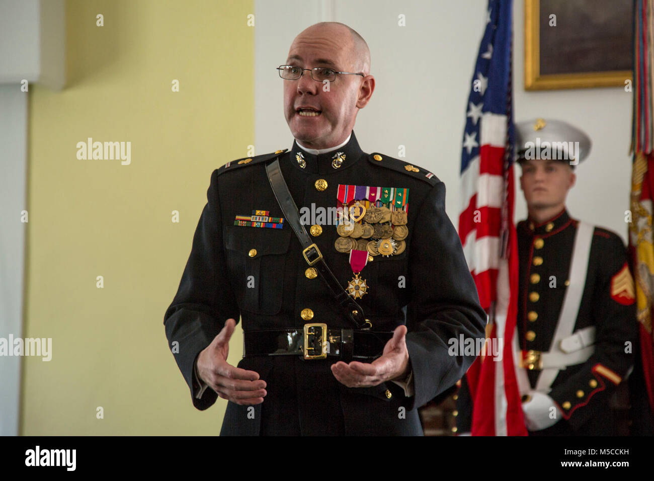 U.S. Marine Corps CWO5 Christian P. Wade, gunner, 2nd Marine Division