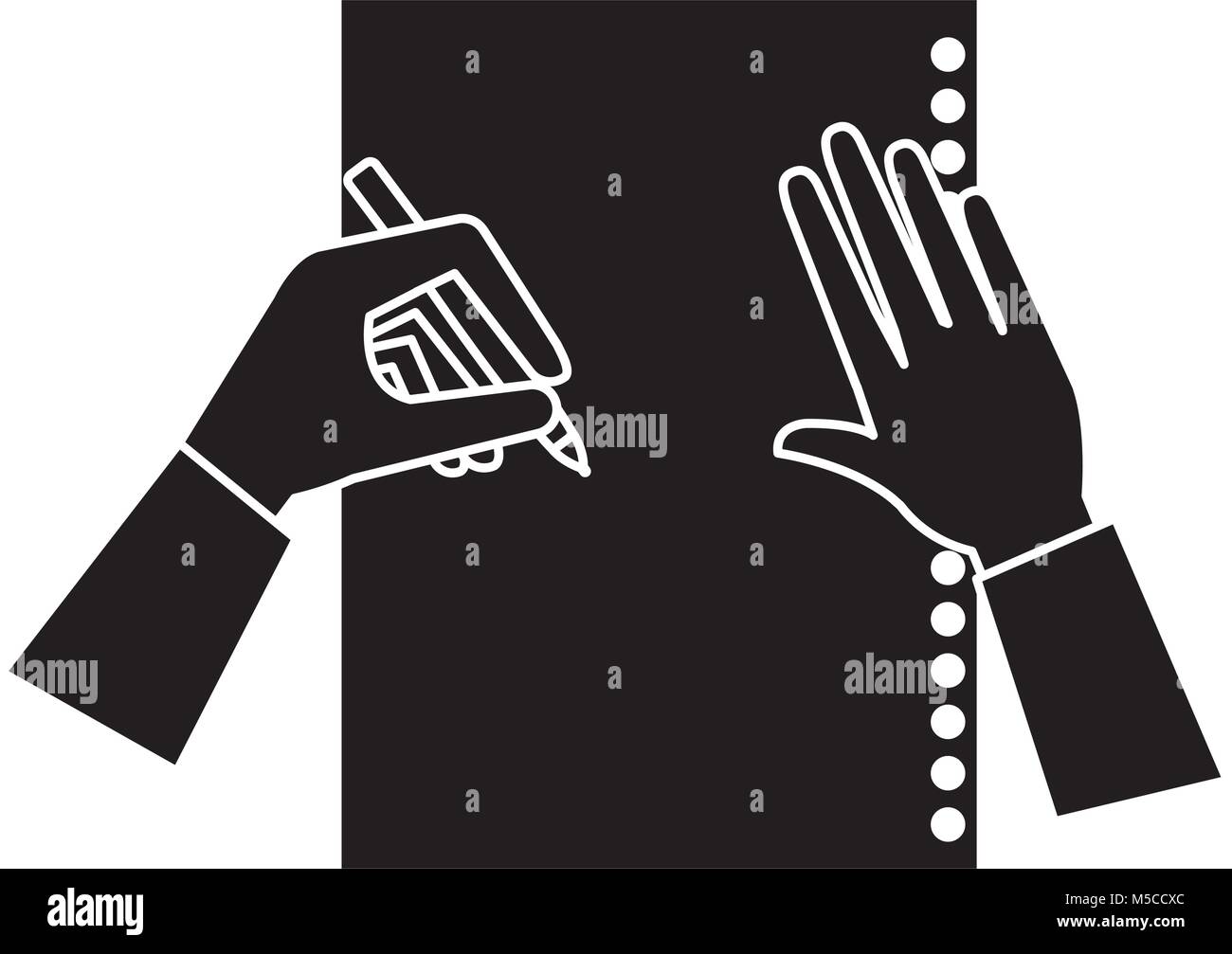 hand writing with pencil Stock Vector Image & Art - Alamy