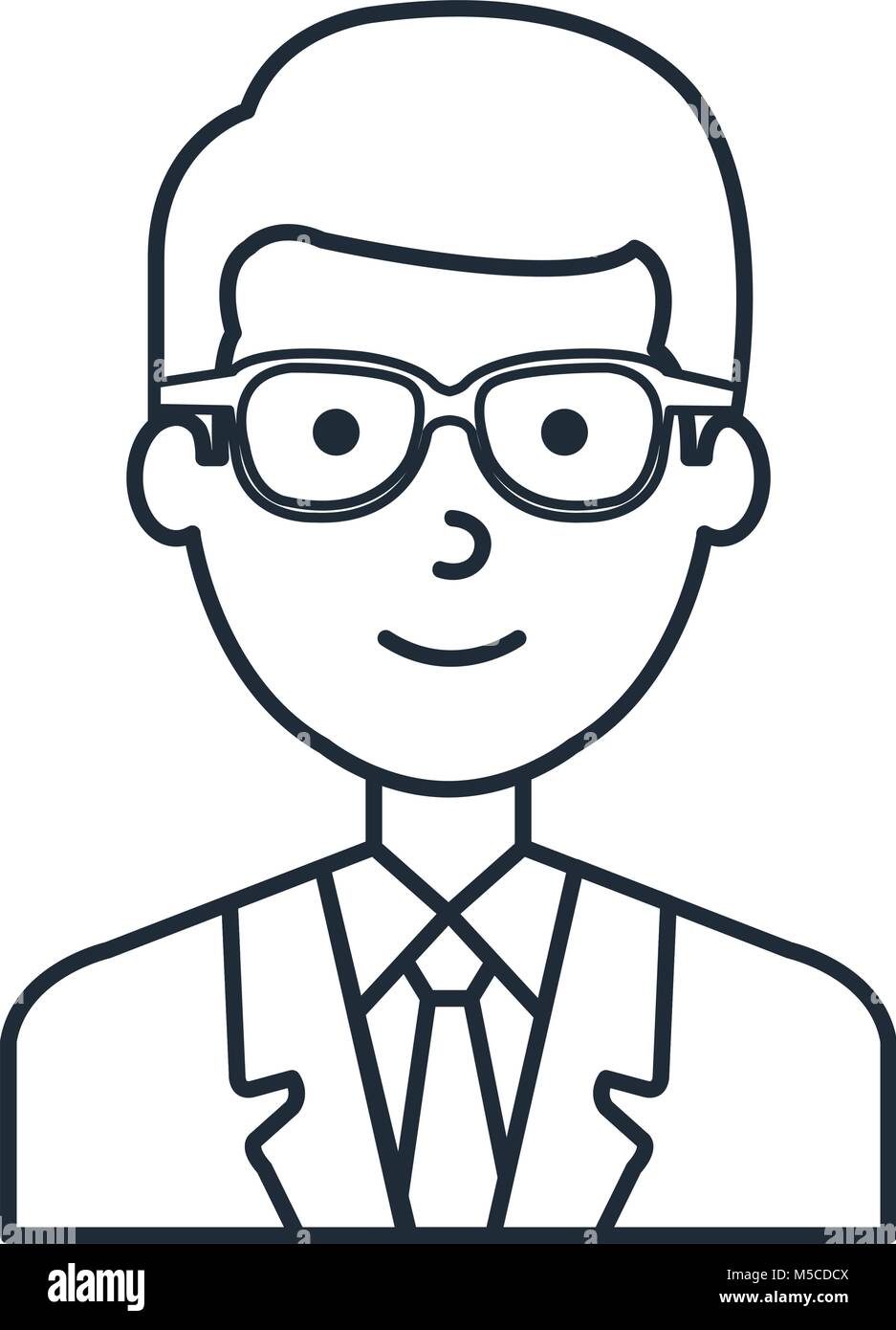 elegant businessman avatar character Stock Vector Image & Art - Alamy