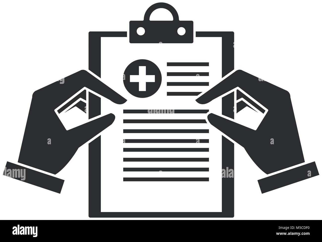 hands with medical order clipboard icon Stock Vector Image & Art - Alamy