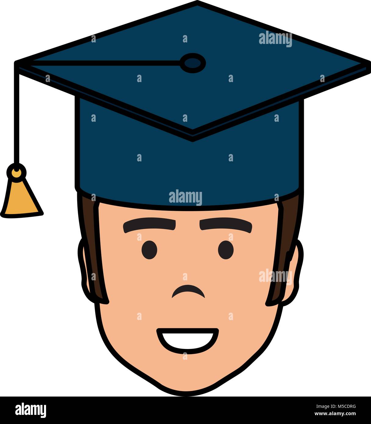 graduated with hat avatar character Stock Vector Image & Art - Alamy