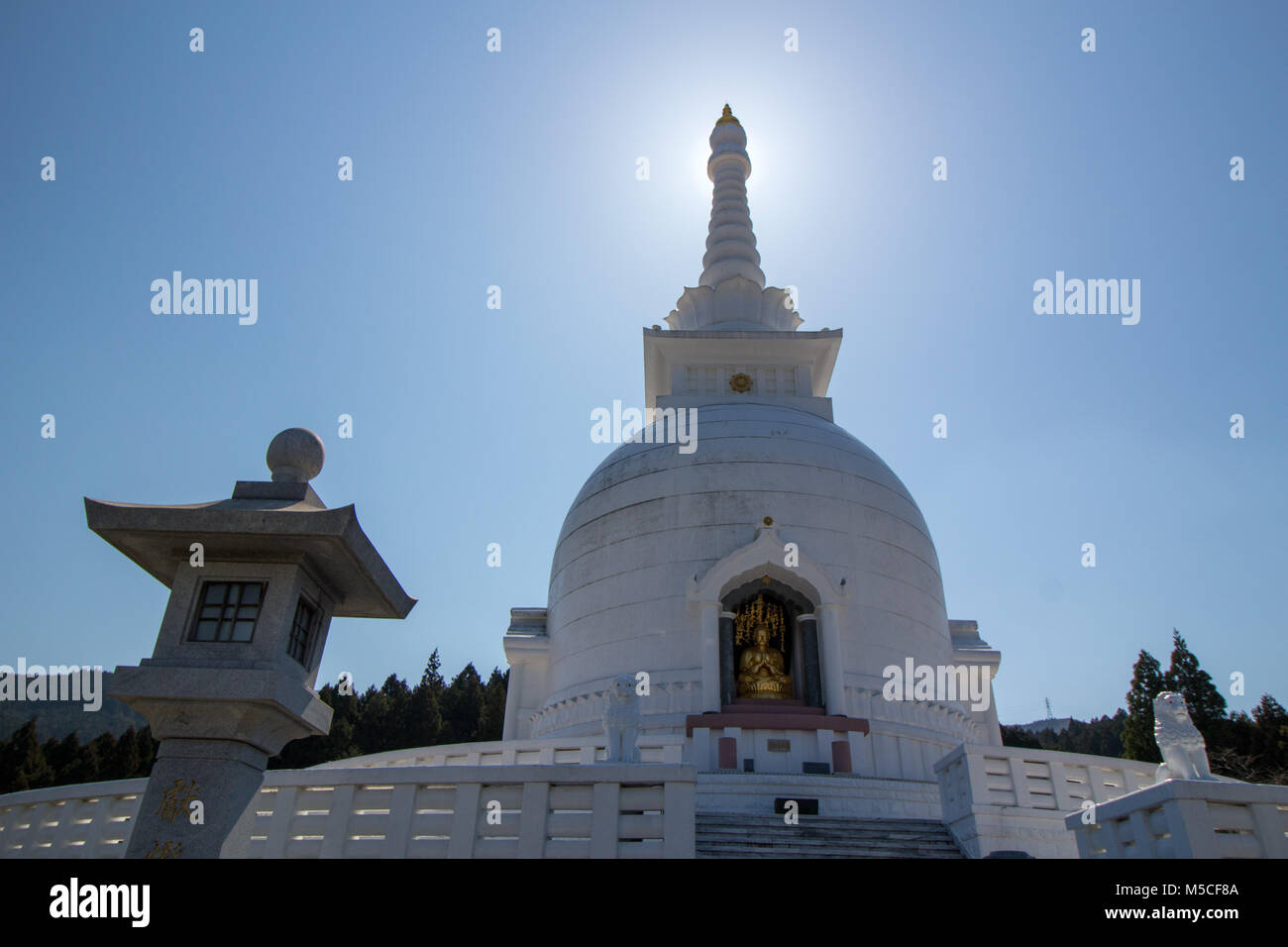 A Buddhist temple in  Higashitanaka, Gotenba, Shizuoka Prefecture 412-0026, Japan Stock Photo