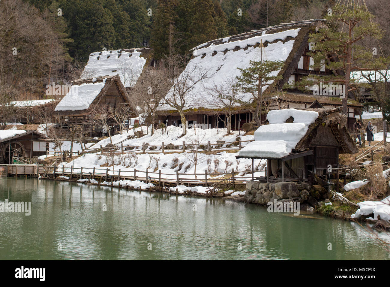 The Hida Minzoka Mura Folk Village (Hida no Sato), nearTakayama, Japan. Stock Photo