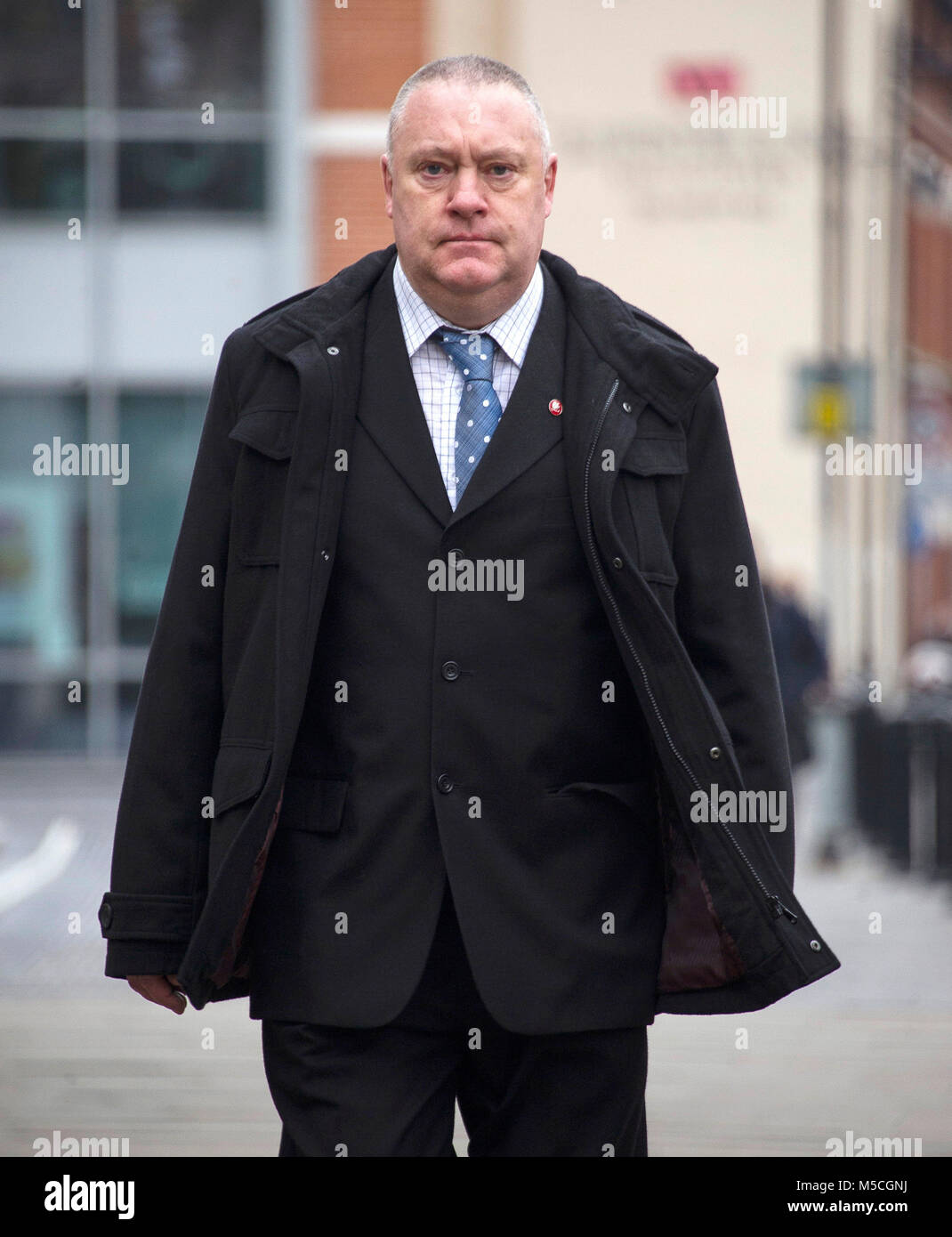 David Wagstaff arriving at Reading Crown Court, Berkshire, where he and