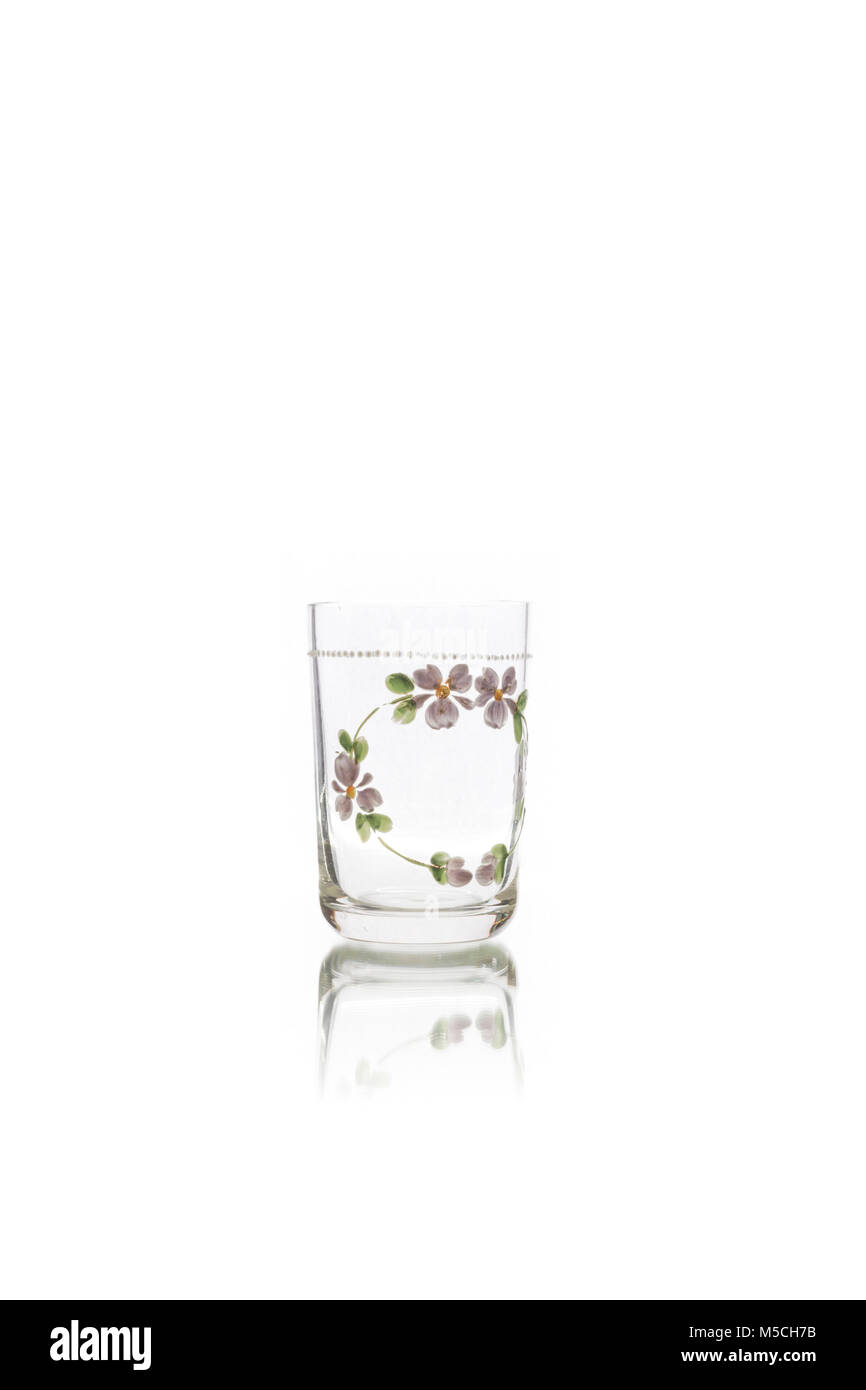 Vintage glass isolated on white background Stock Photo