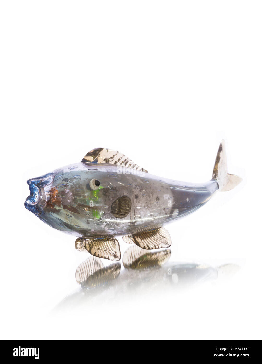 Colorful Glass Fish Vintage Home Decor Stock Photo Alamy