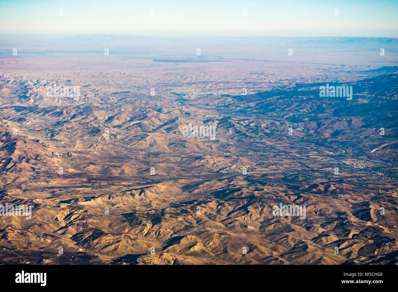 Aerial view of mountain ranges in African continent Stock Photo Alamy