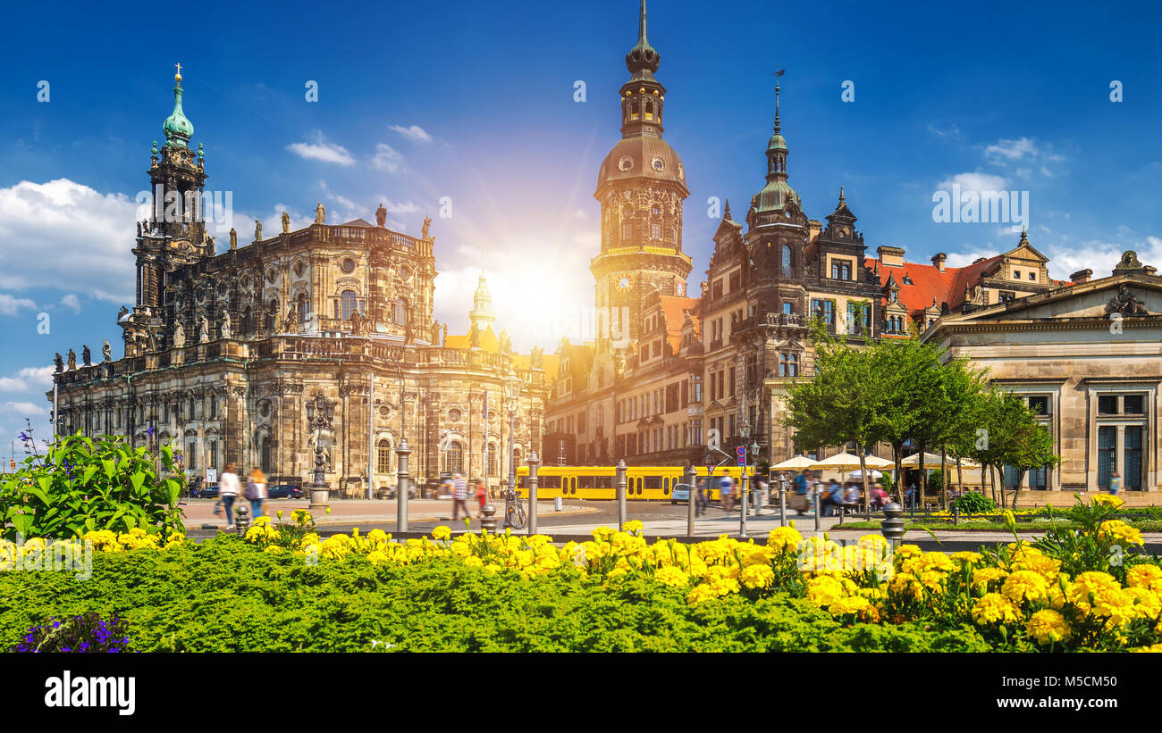 The ancient city of Dresden, Germany. Historical and cultural center of