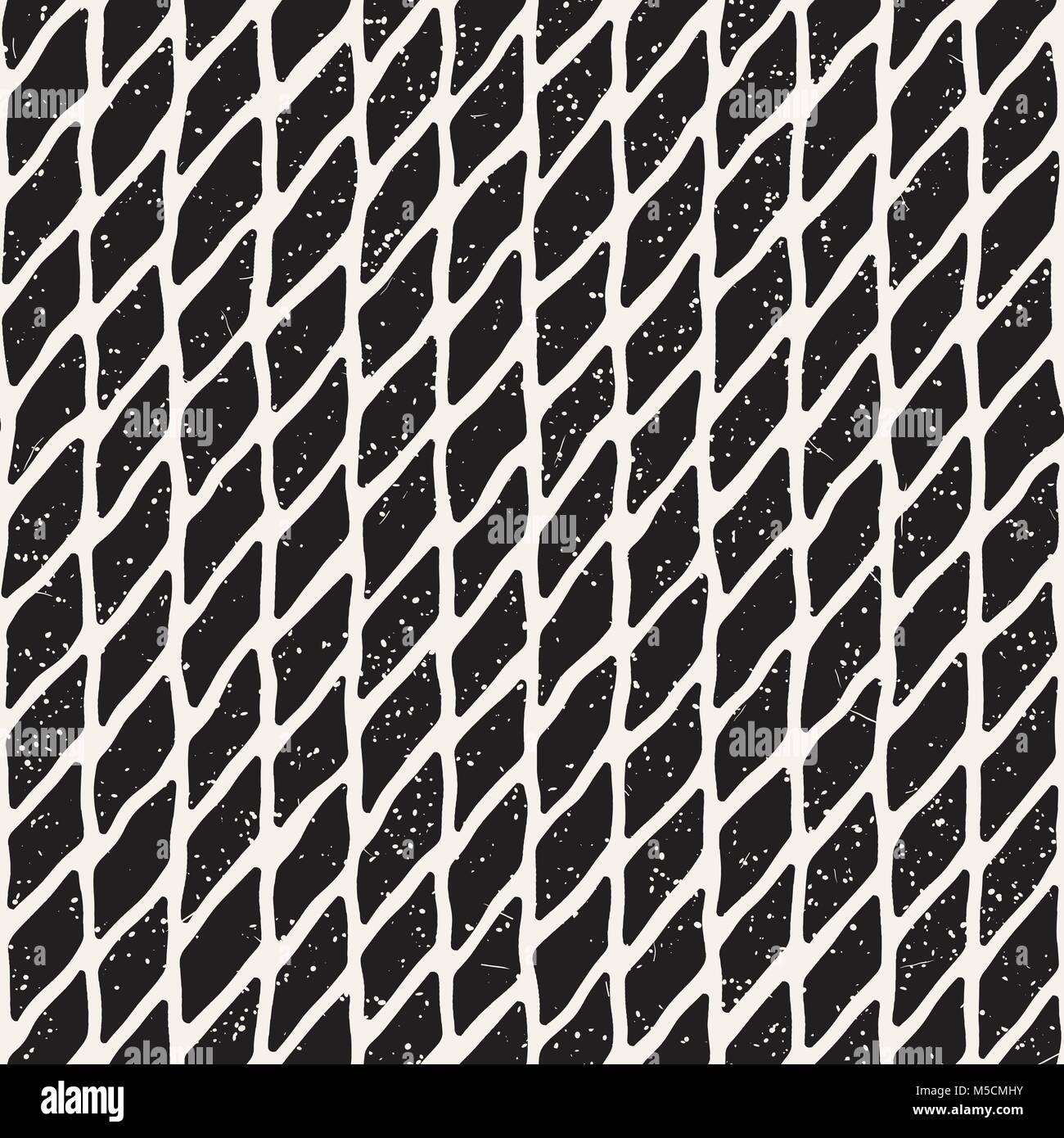 Simple ink geometric pattern. Monochrome black and white strokes ...