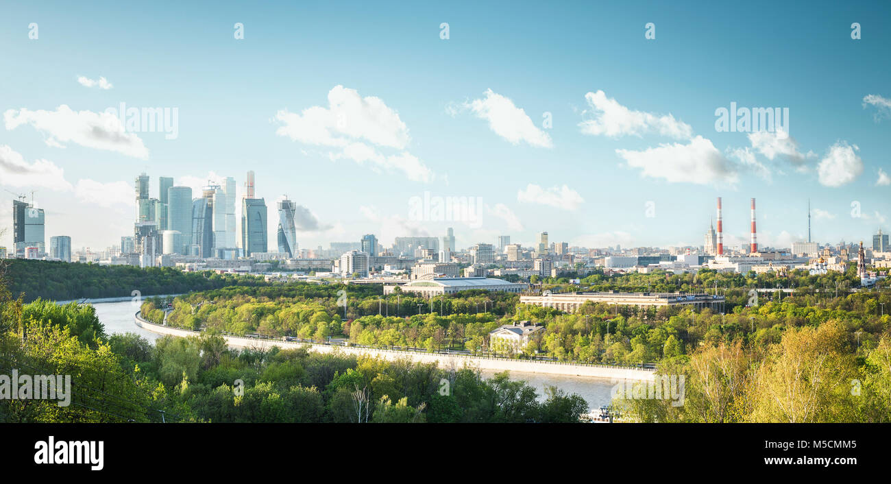 Moscow skyline panoramic view hi-res stock photography and images - Alamy