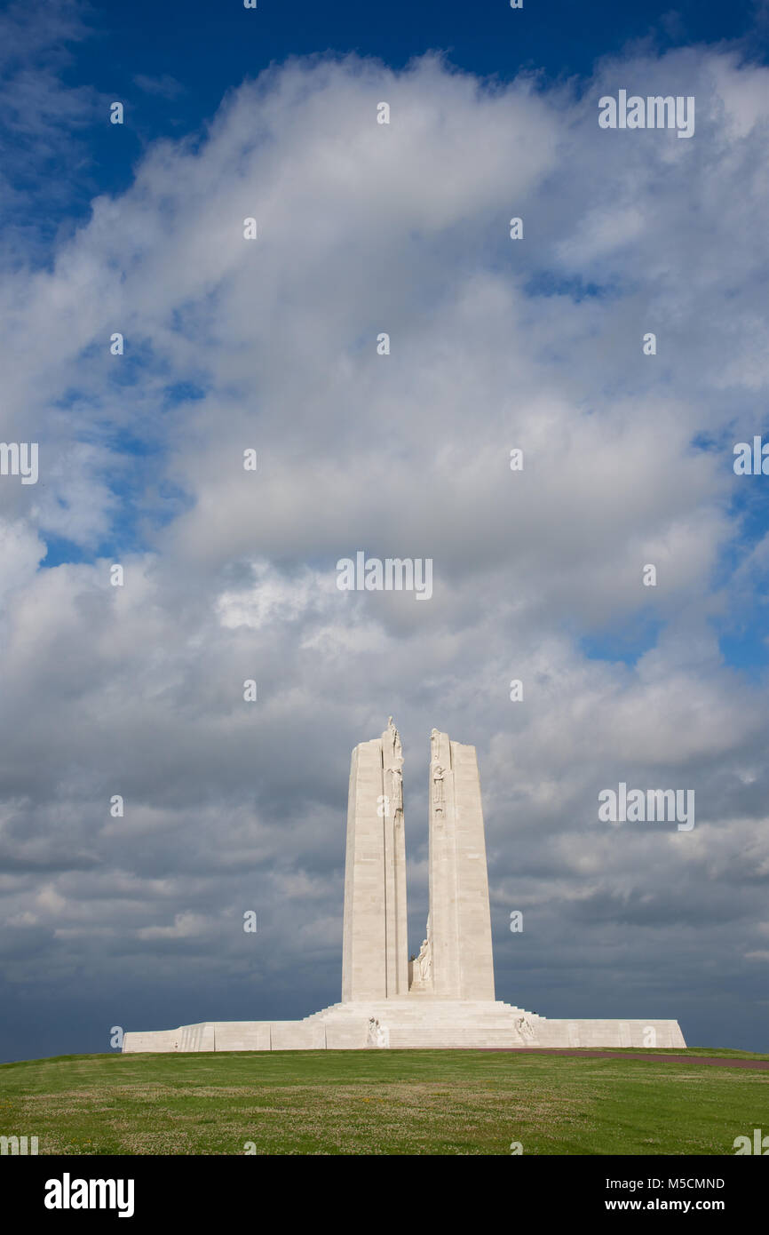 The Canadian National Vimy Memorial, Vimy Ridge, France Stock Photo