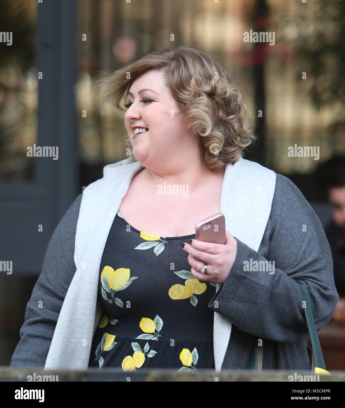 Michelle McManus outside ITV Studios Featuring: Michelle McManus Where