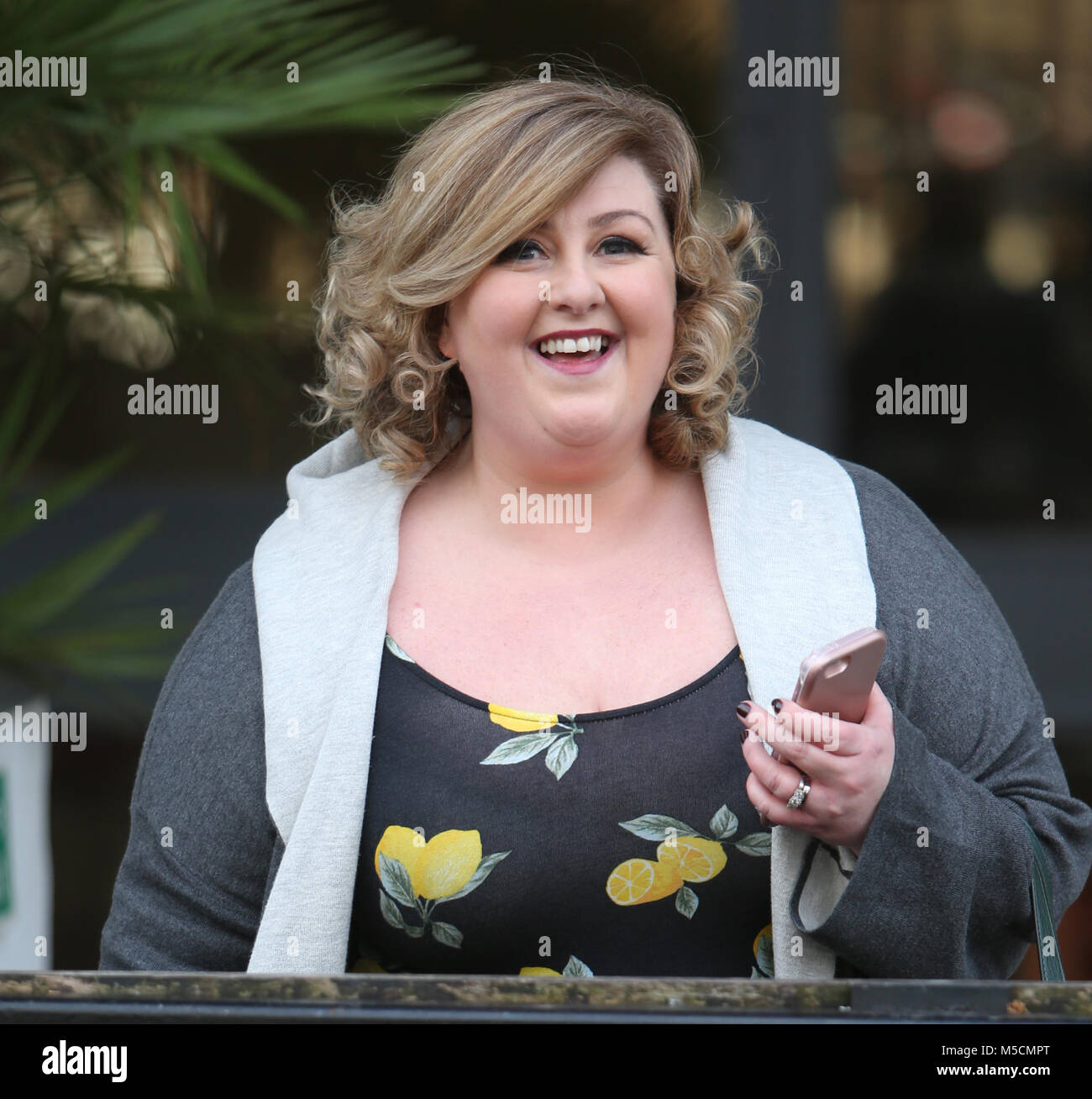 Michelle McManus outside ITV Studios Featuring: Michelle McManus Where