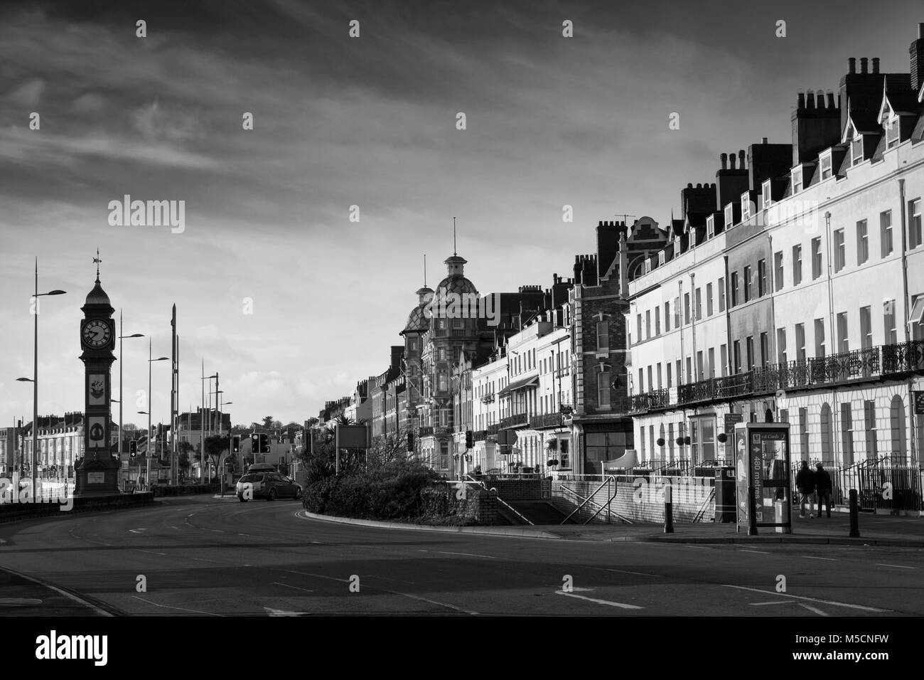 Weymouth jubilee clock tower Black and White Stock Photos & Images - Alamy
