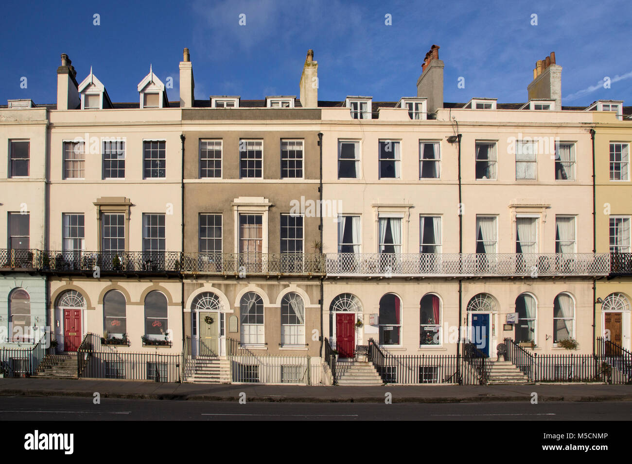 WEYMOUTH, DORSET, UK DECEMBER 26, 2017. Ground floor facade of an