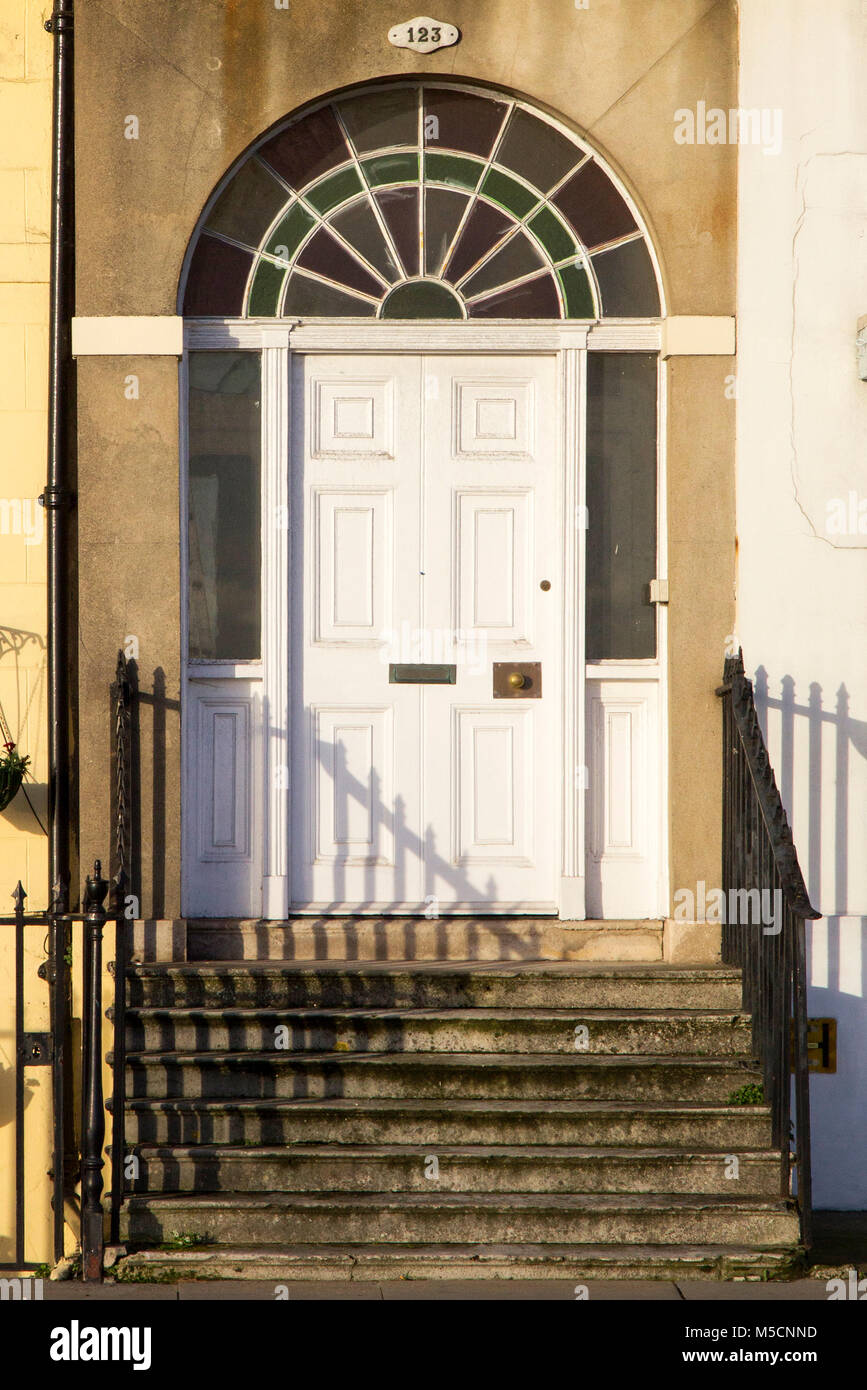 WEYMOUTH, DORSET, UK DECEMBER 26, 2017. Ground floor facade of an