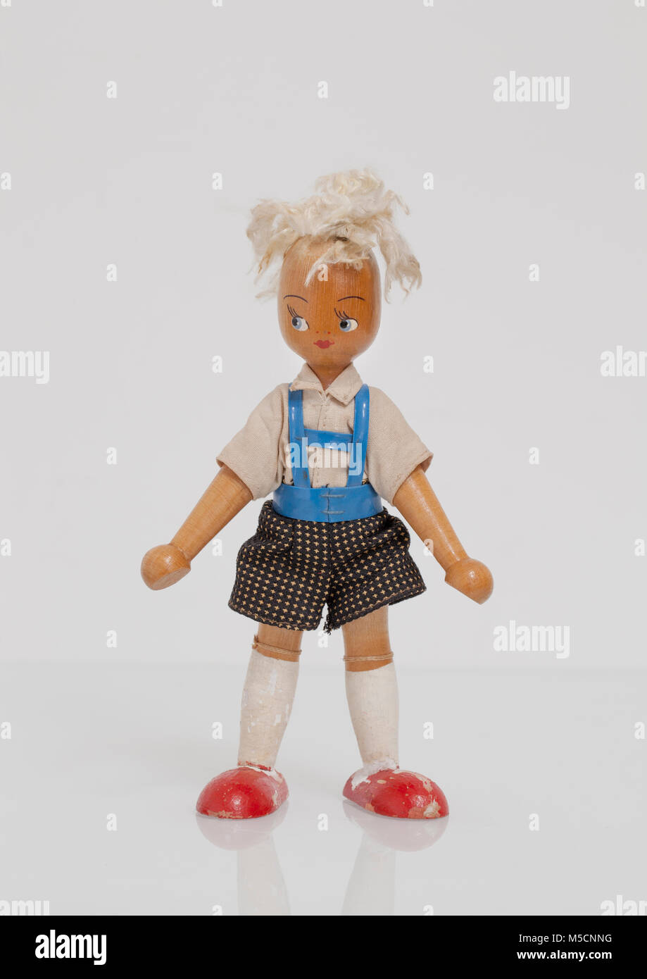 vintage wooden doll