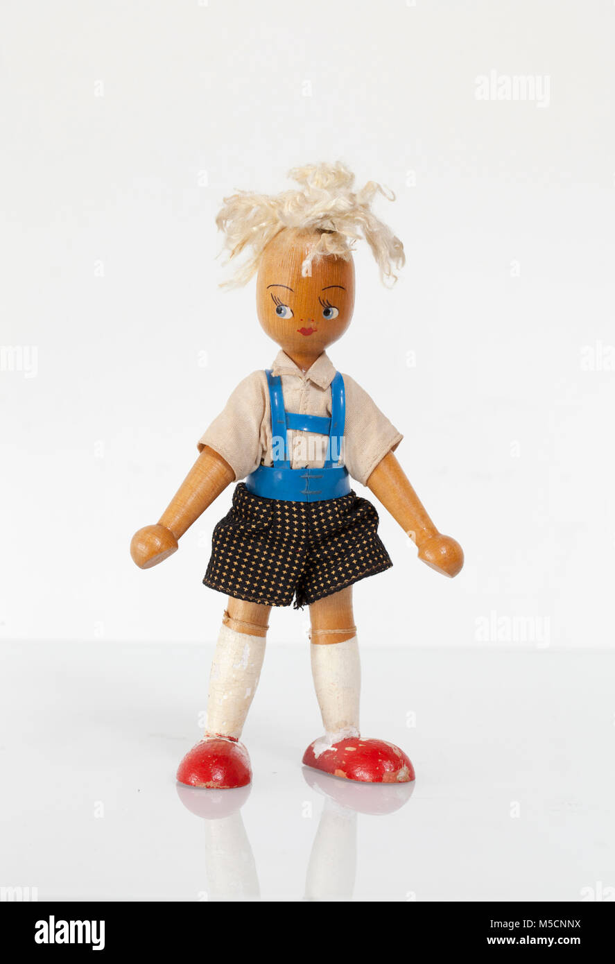 vintage wooden doll