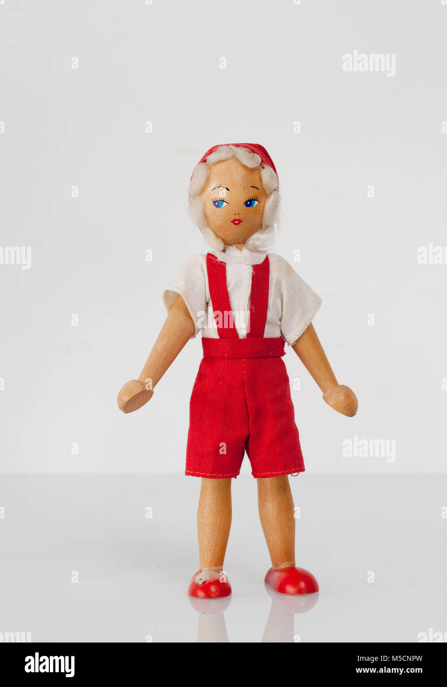 vintage wooden doll