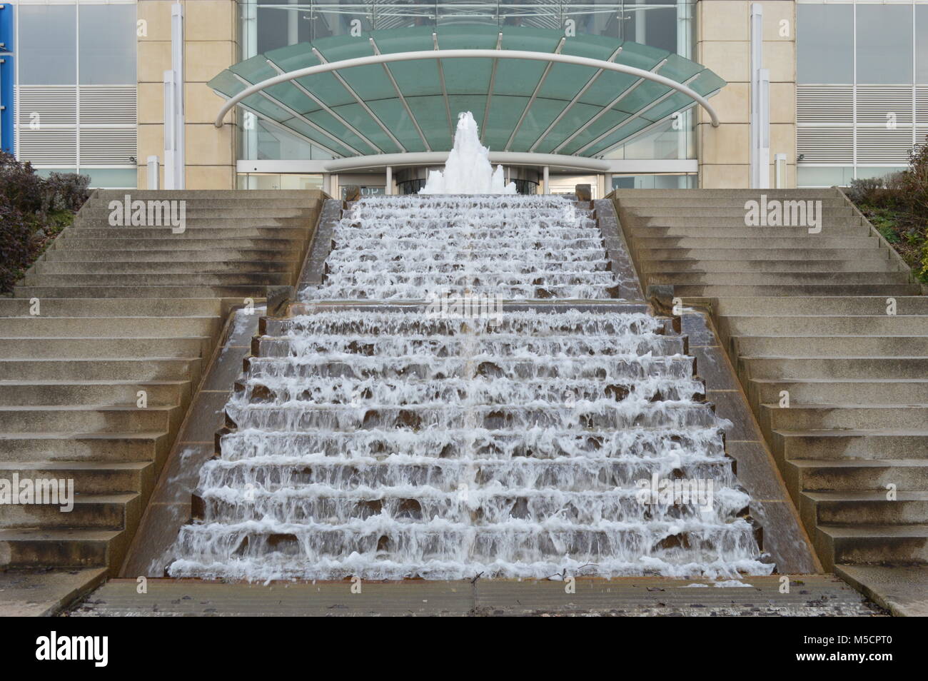 The Mall At Cribbs Causeway In Late Winter 2018 With Water From