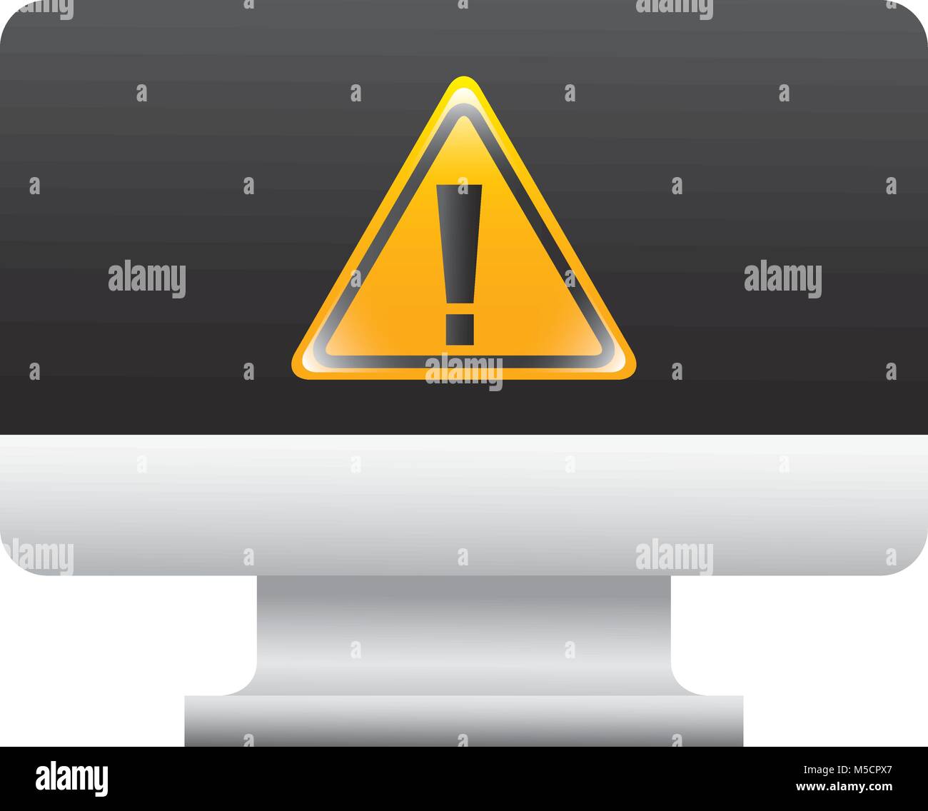 screen computer sign warning alert virus Stock Vector Image & Art - Alamy