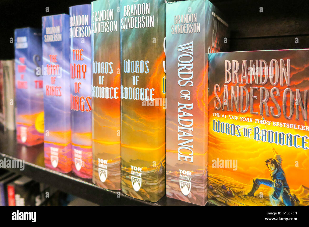 Books In Barnes Noble Bookstore On Fifth Avenue Nyc Usa Stock