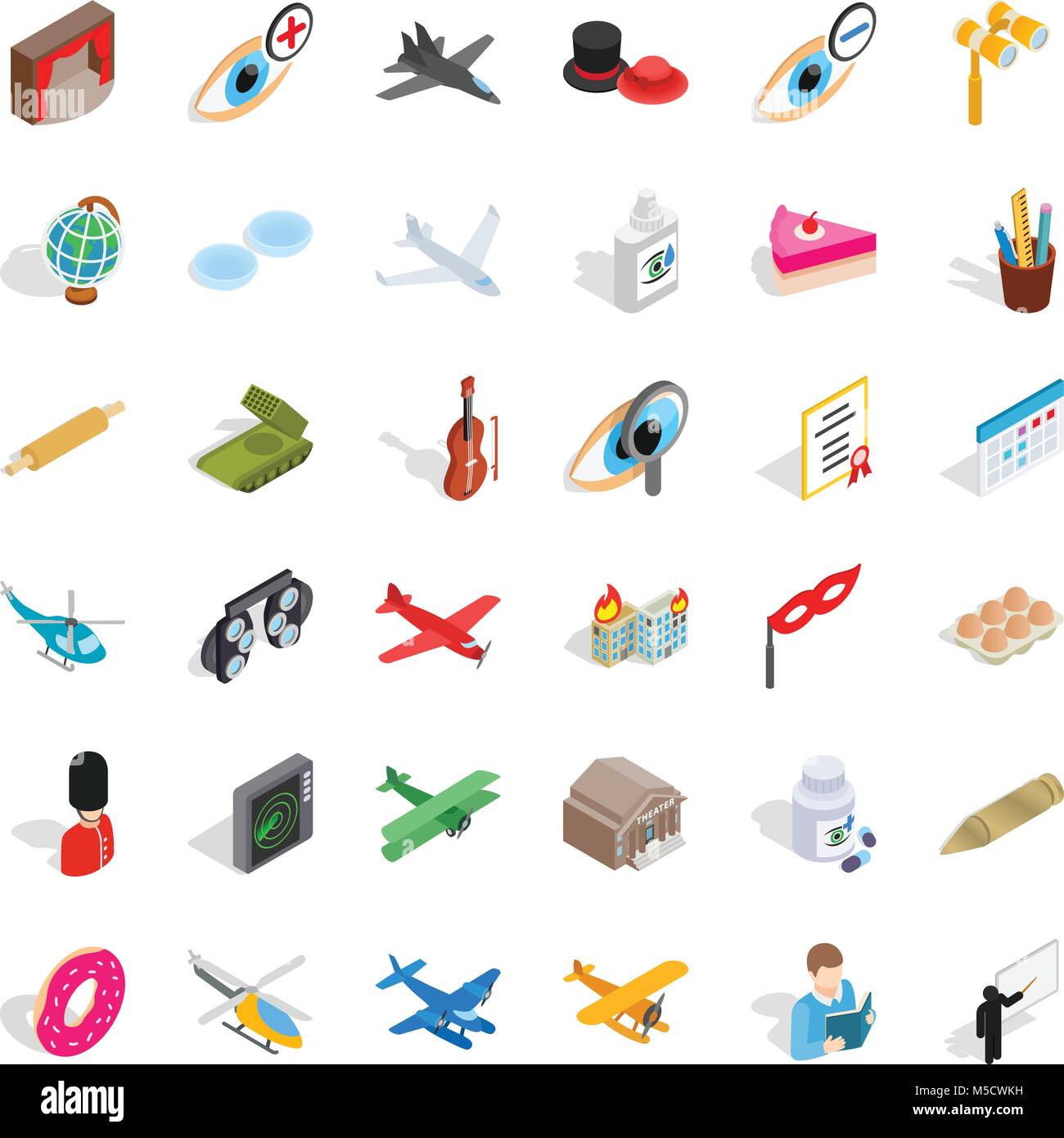 Occupation icons set, isometric style Stock Vector Image & Art - Alamy