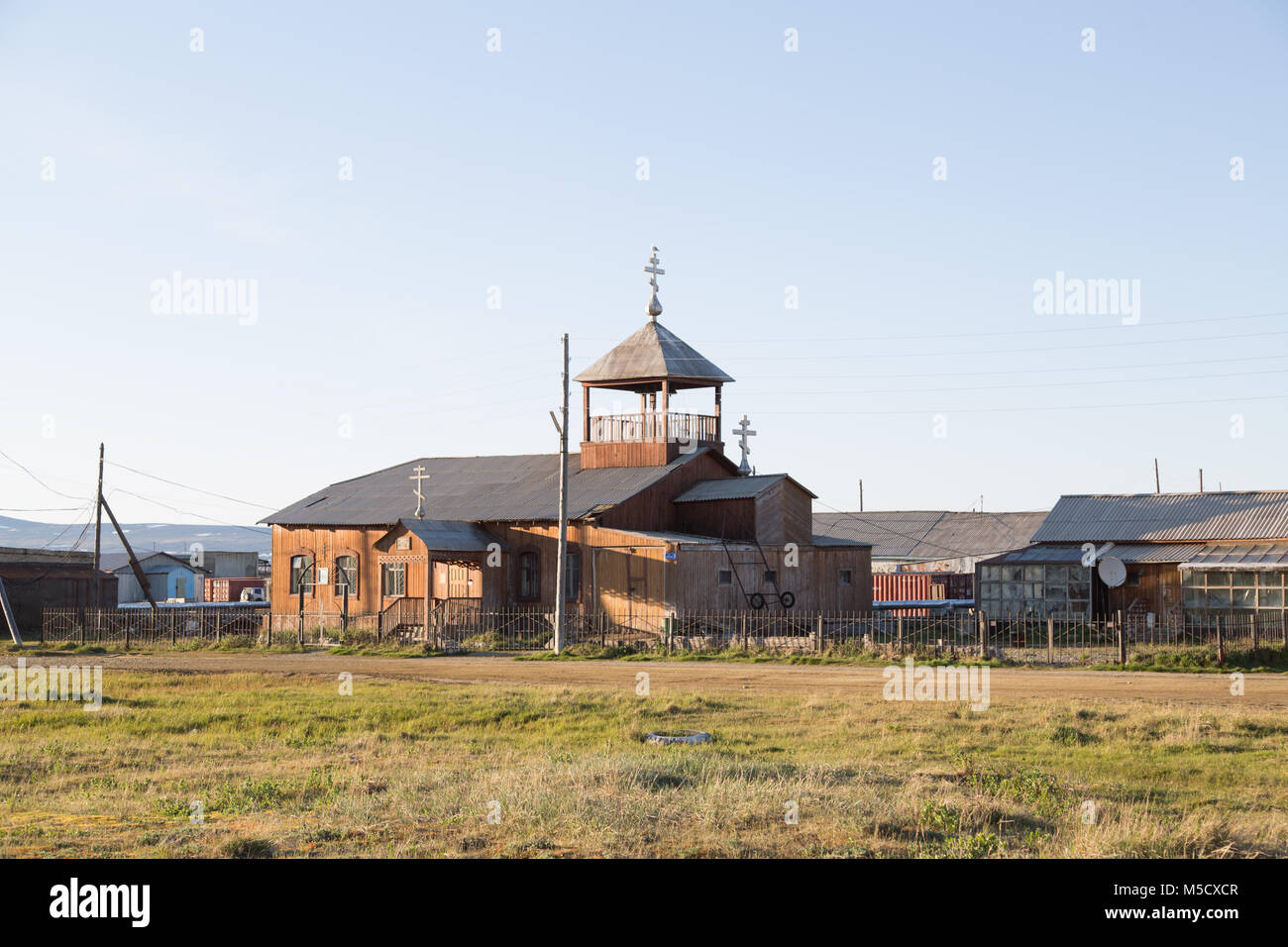 Lavrentiya, Chukotski region, Russia - Settlement Lavrentiya, June 16 ...
