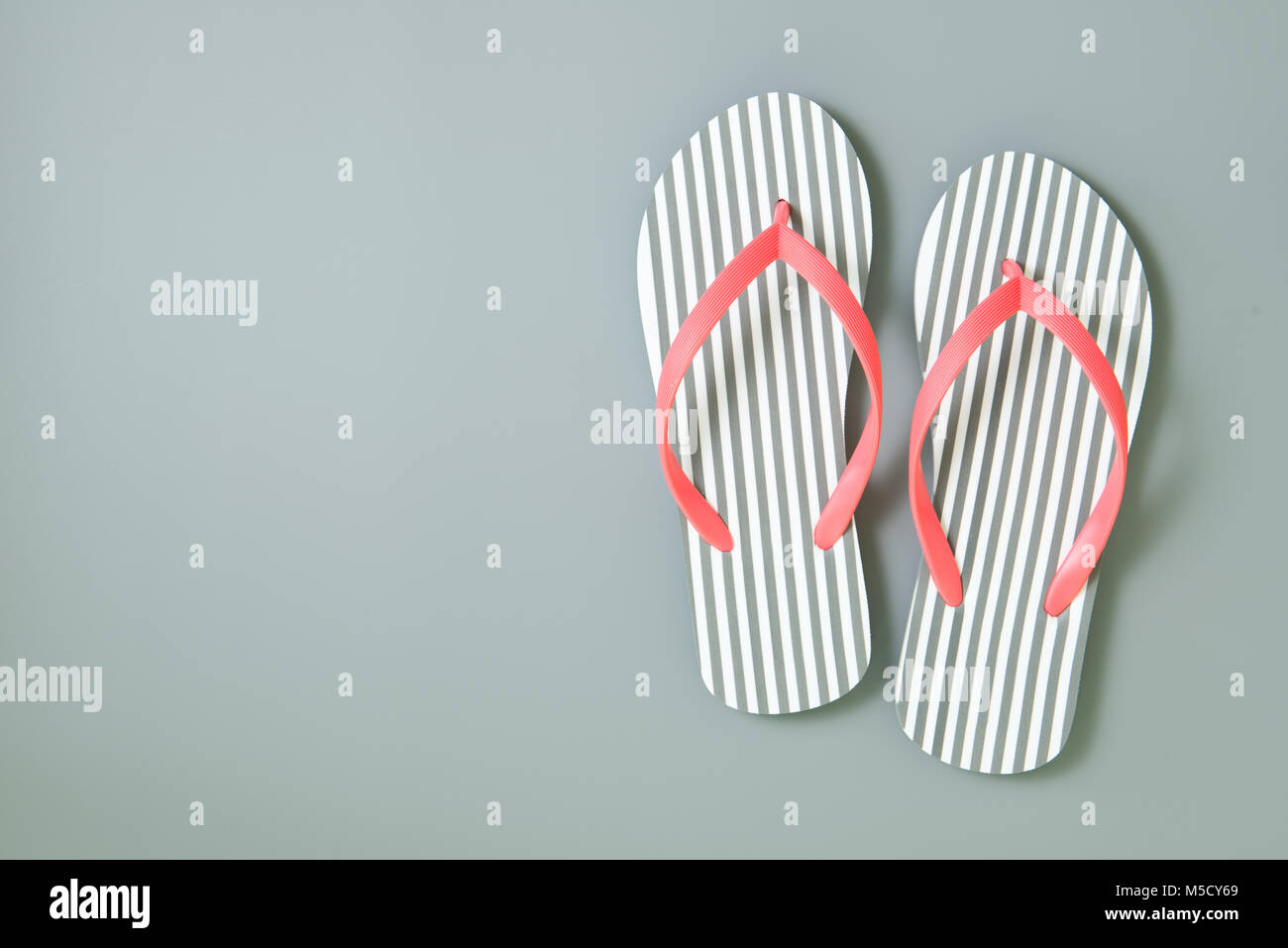 Flip flops isolated on white background Stock Photo - Alamy