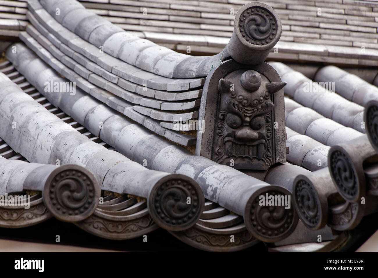 Mokoshi Japanese roof ornaments hi-res stock photography and images - Alamy