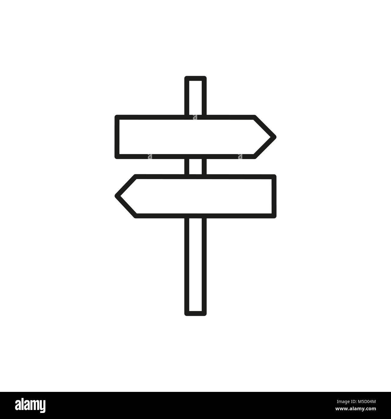 Hiking direction mark Stock Vector Images - Alamy
