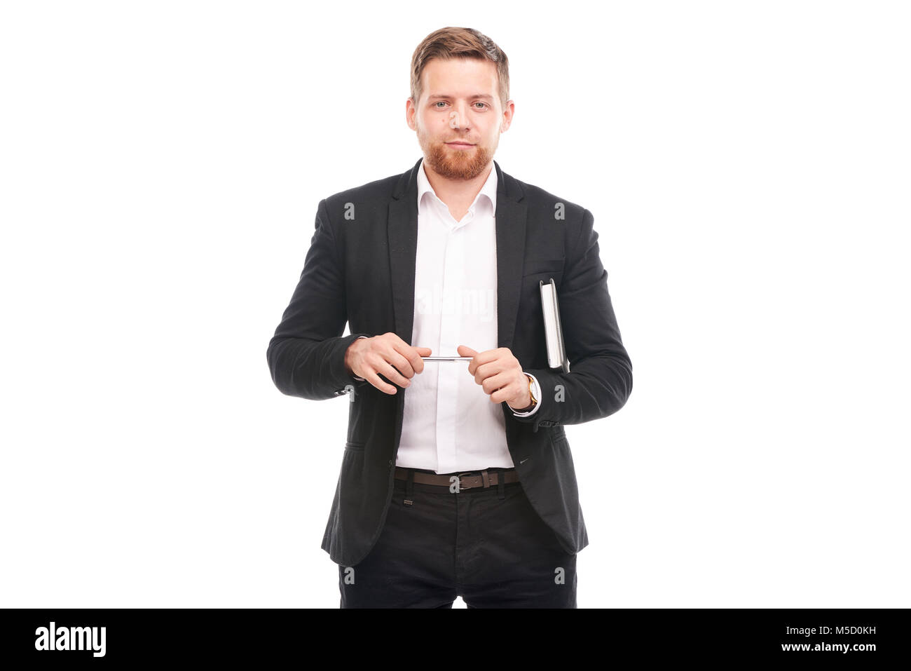 Manager with personal organizer Stock Photo Alamy