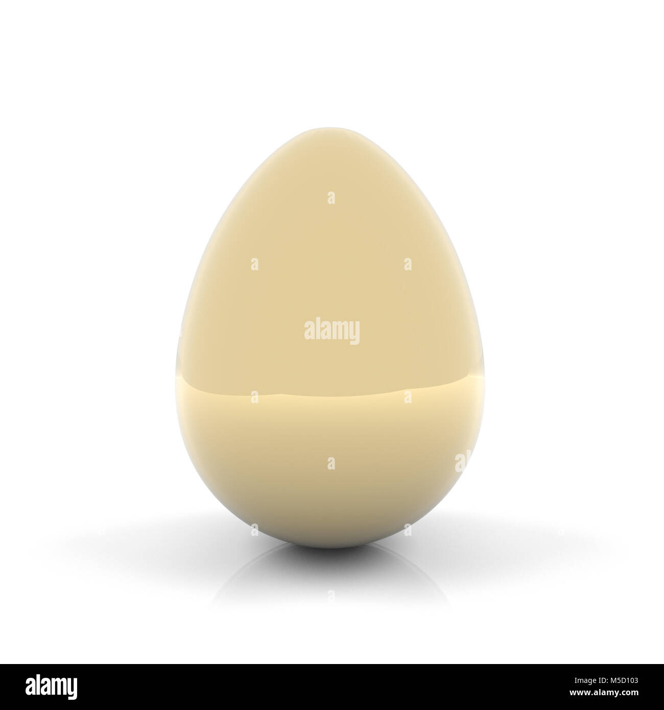 Golden egg isolated on white background Stock Photo