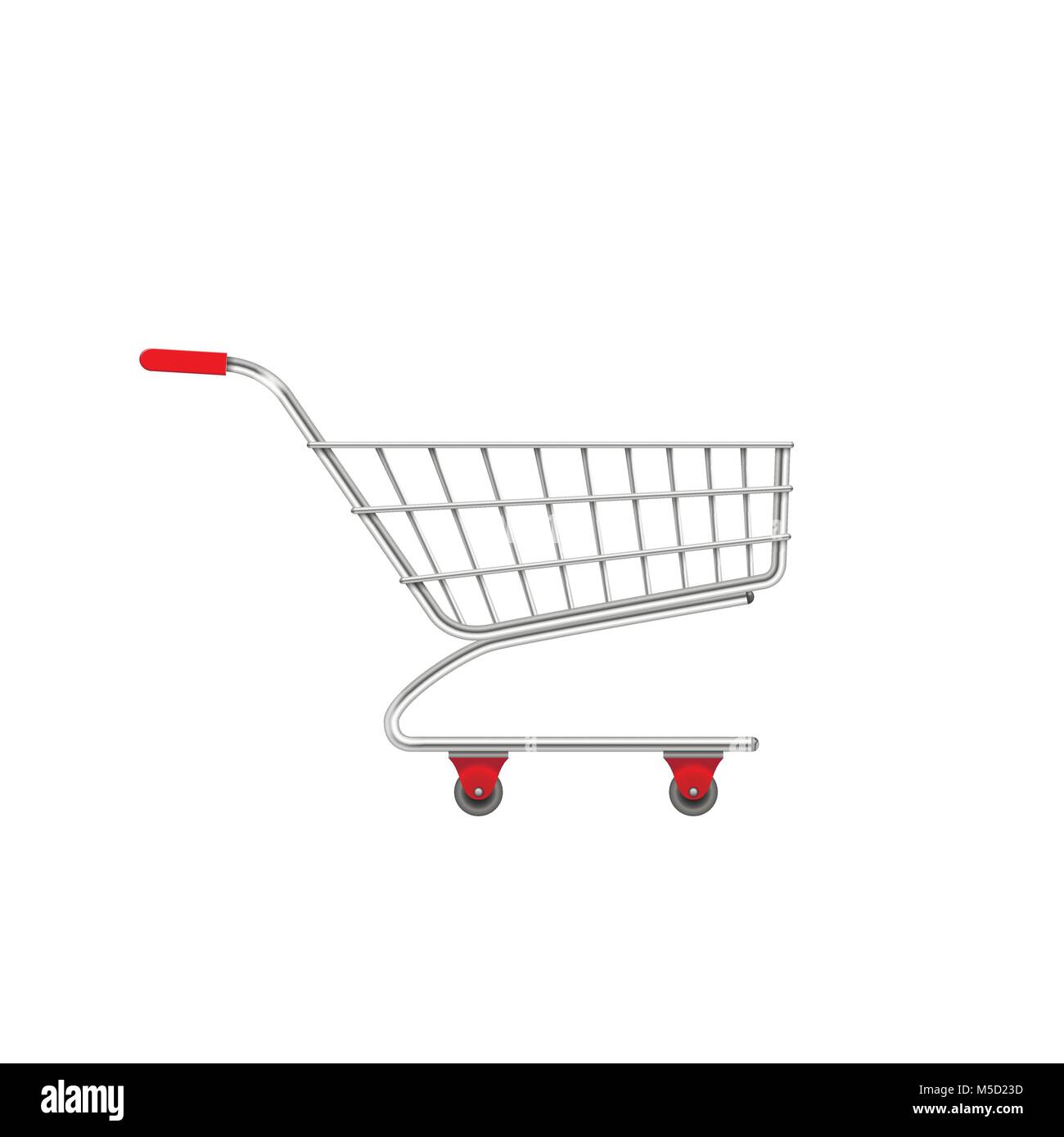 Shopping cart basket trolley Stock Vector Images - Alamy