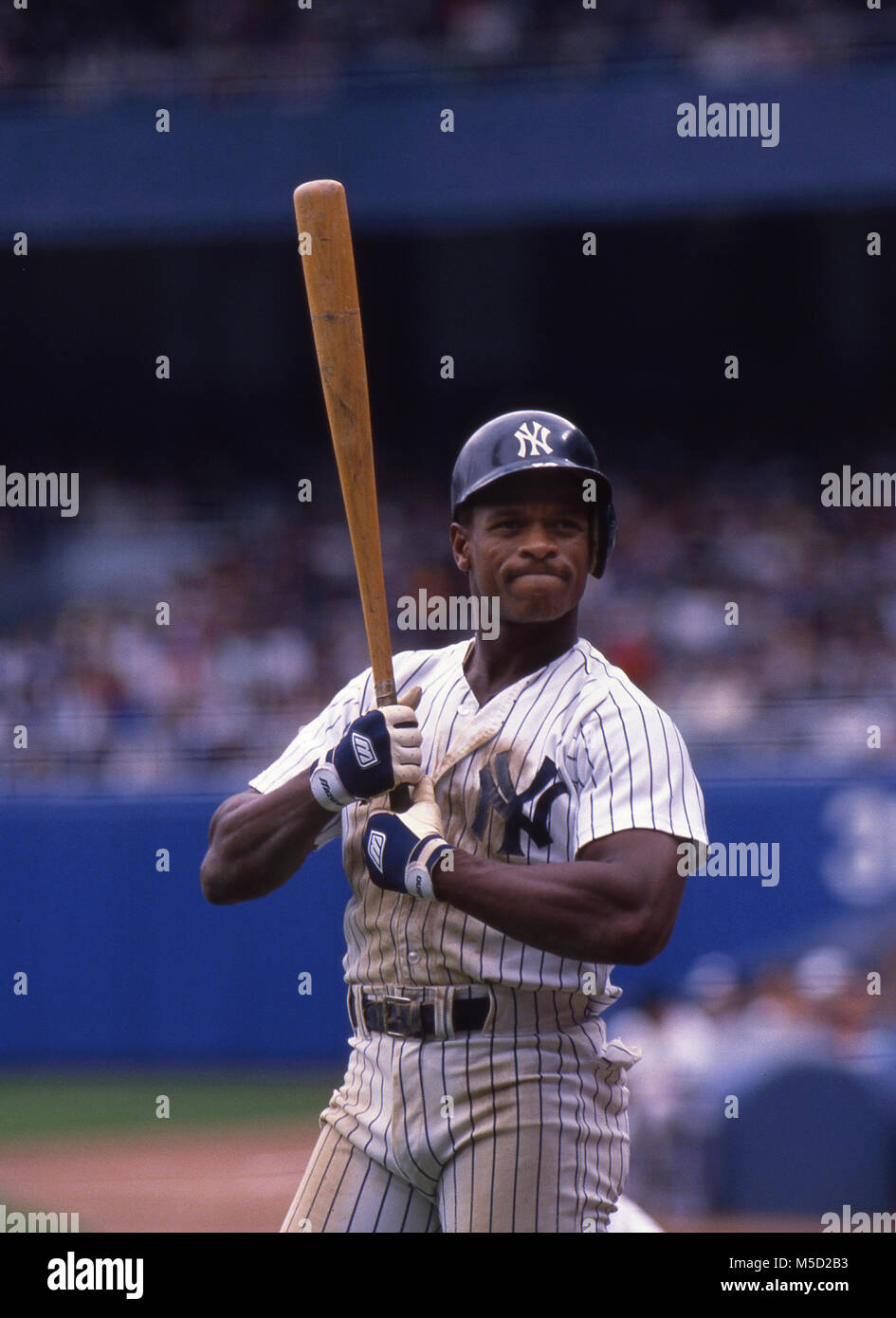 Rickey Henderson as a New York Yankee in the late 1980's Stock Photo - Alamy