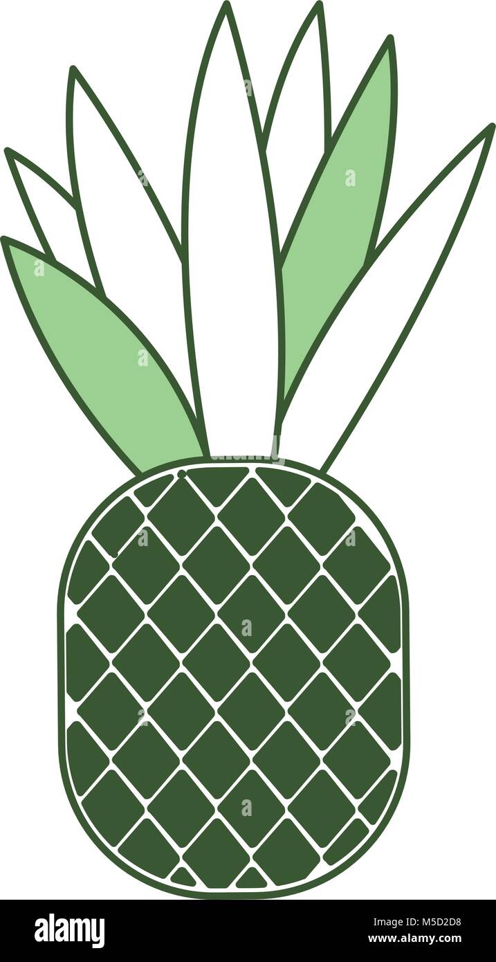 pineapple fresh fruit icon Stock Vector Image & Art - Alamy