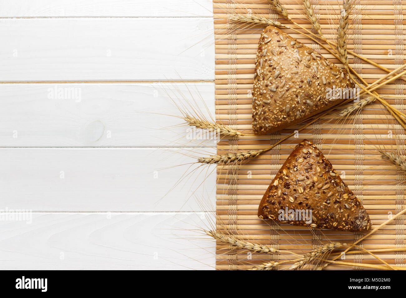 Triangular Grain Several small multi grain triangular shaped bread sprinkled with whole ...