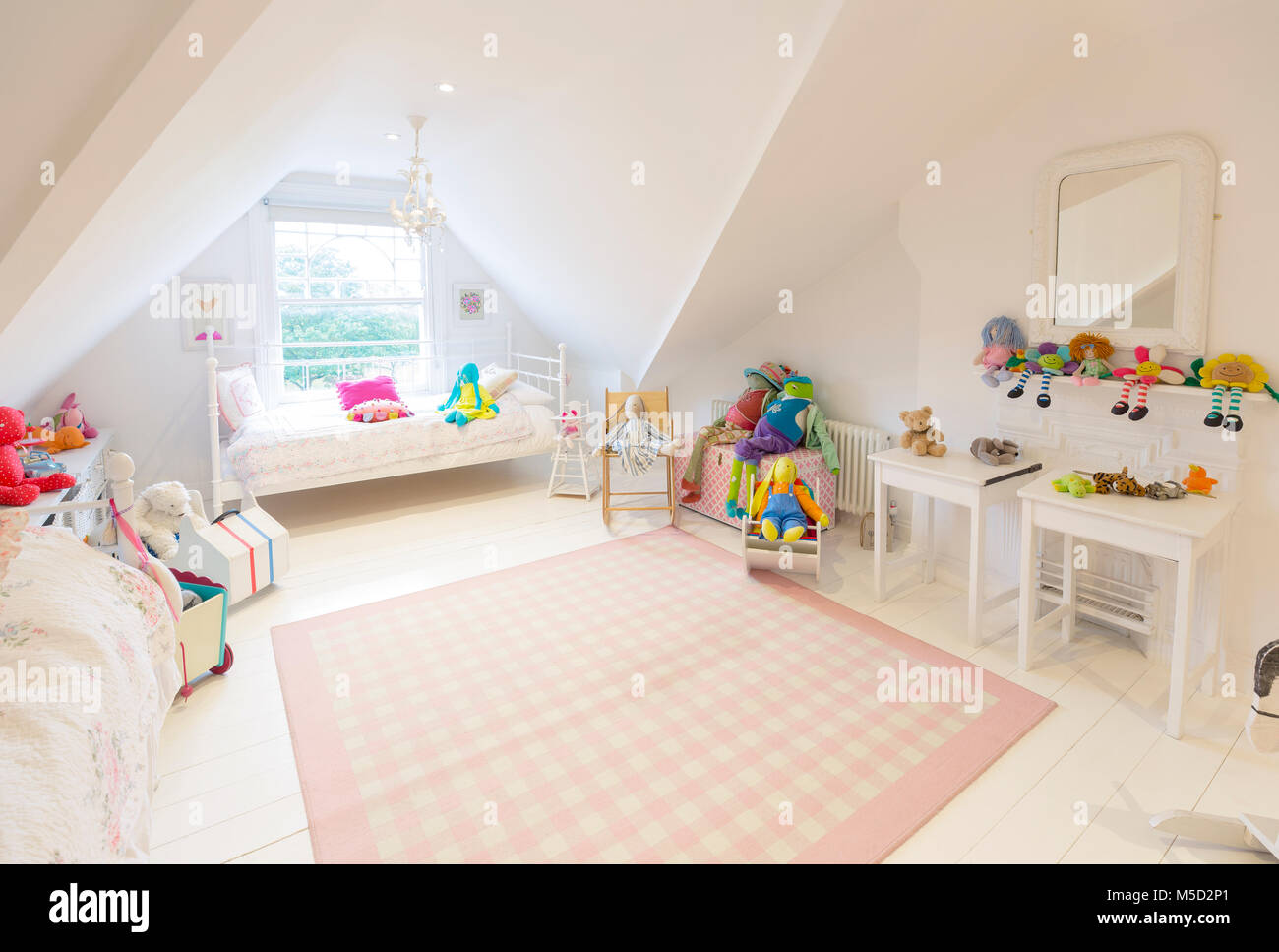 Luxury home showcase interior playroom, child’s bedroom Stock Photo