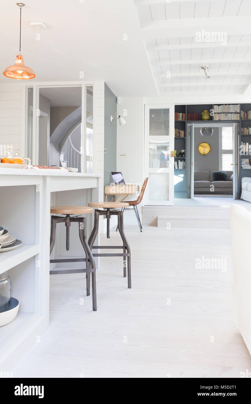 Luxury home showcase kitchen Stock Photo