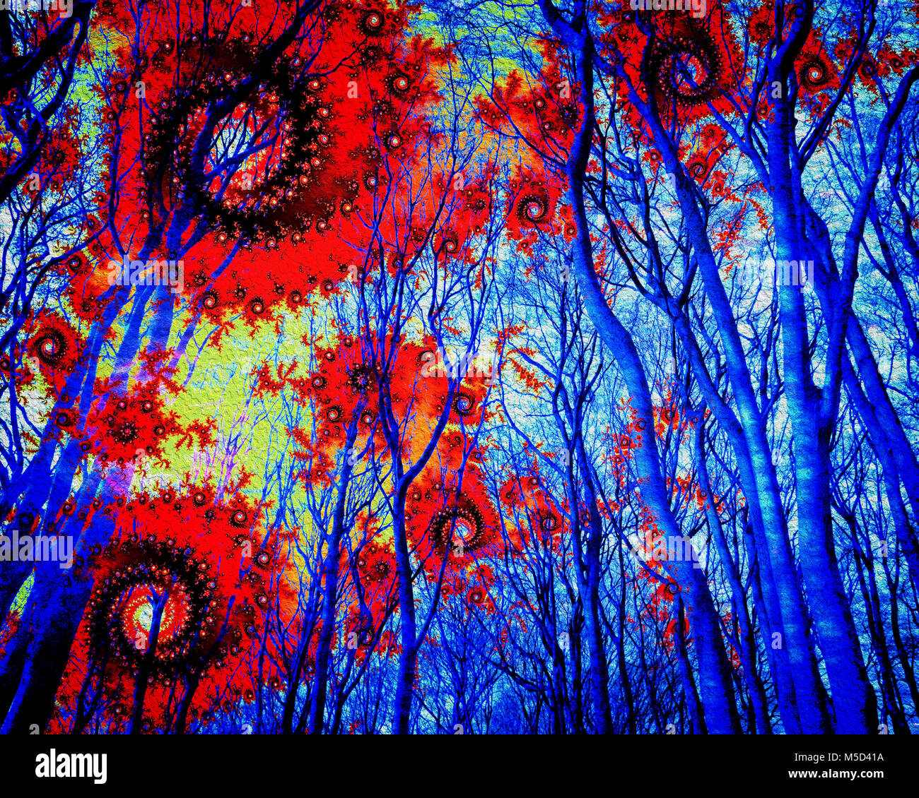 DIGITAL ART: Zauberwald Stock Photo