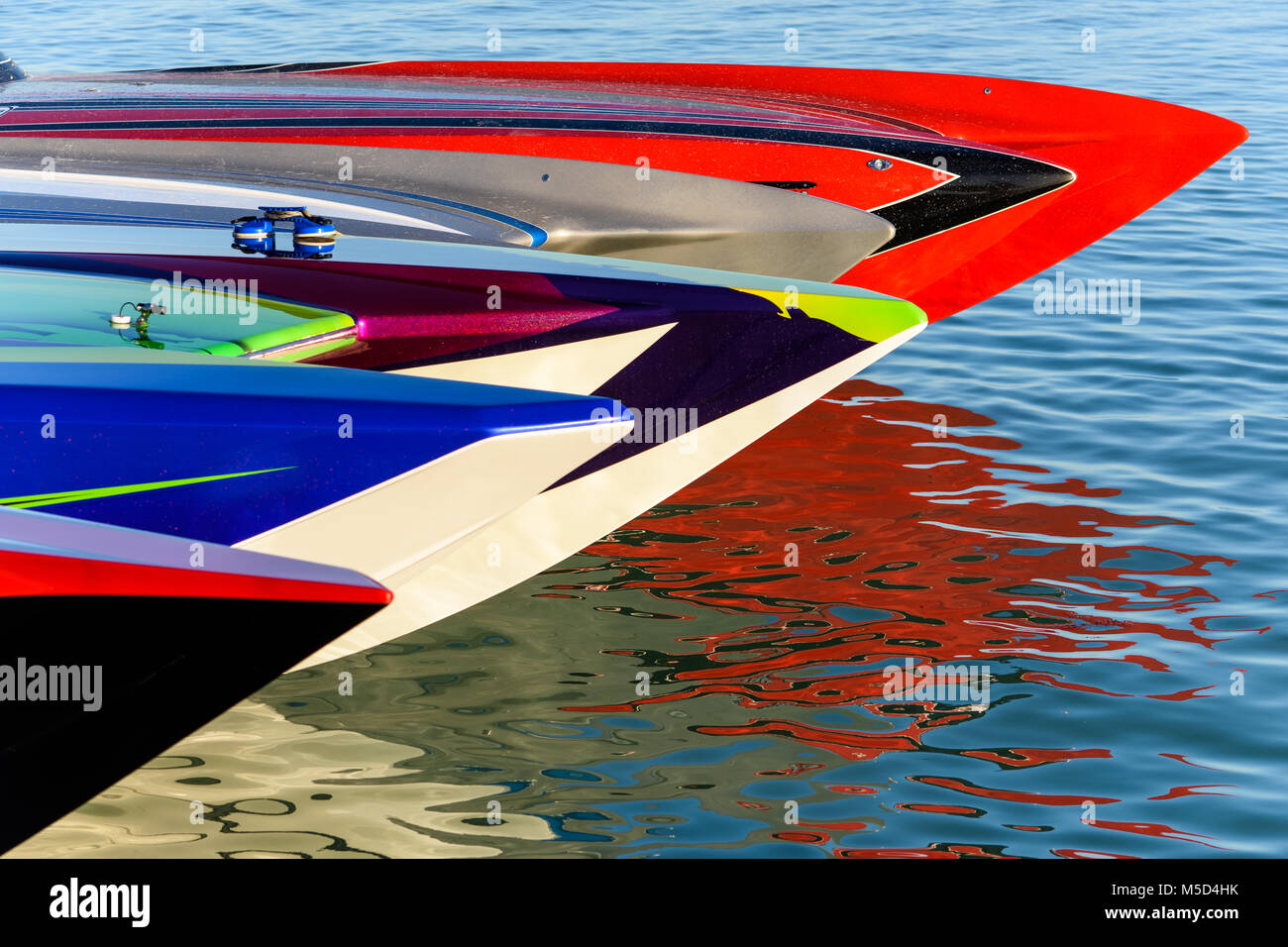 Power Boats (Speed Boats) in the Florida Keys at Islamorada Stock Photo Alamy