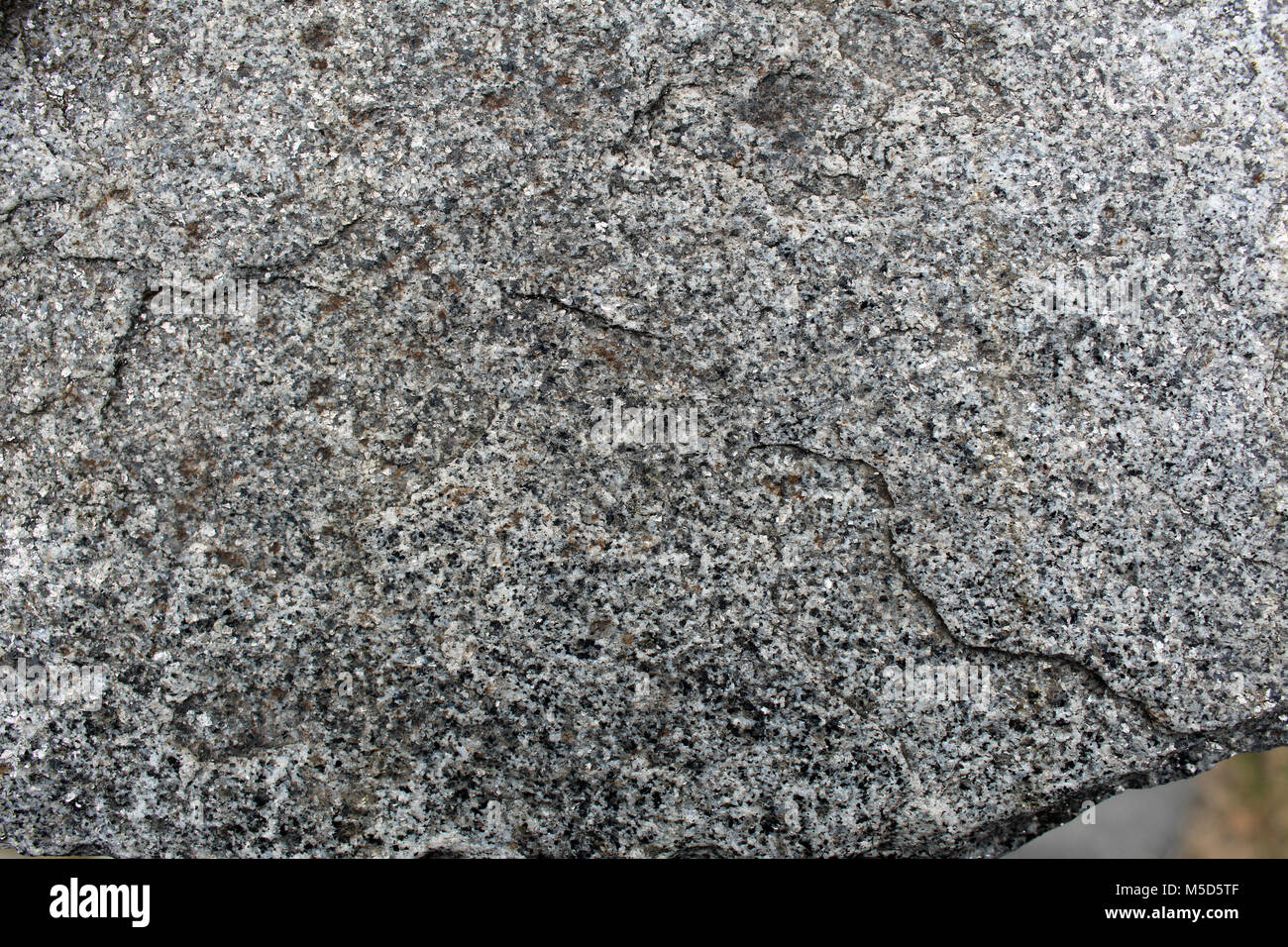 Fine-grained rock surface close up Stock Photo